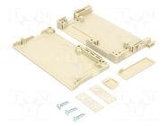 Enclosure for connectors: DIN; female; angled,straight; type C HARTING