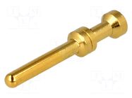 Contact; male; Han E® HMC; copper alloy; gold-plated; 1mm2; 18AWG HARTING