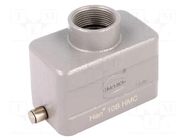 Enclosure: for HDC connectors; Han® HMC; size 10B; for cable HARTING