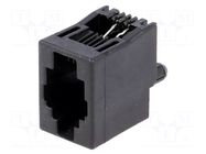 Connector: RJ9; socket; PIN: 4; 4p4c; THT; straight; 16.51mm TE Connectivity