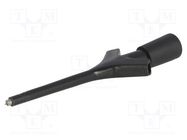 Clip-on probe; pincers type; 2A; 60VDC; black; 0.64mm; 30mΩ HIRSCHMANN T&M