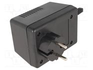 Enclosure: for power supplies; vented; X: 65.5mm; Y: 92mm; Z: 57mm MASZCZYK