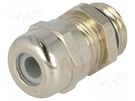 Cable gland; PG7; IP68; brass; Body plating: nickel; SKINTOP® MSR LAPP