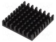 Heatsink: extruded; black; L: 31mm; W: 31mm; H: 6mm; aluminium FISCHER ELEKTRONIK