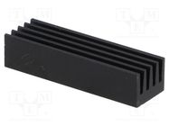 Heatsink: extruded; black; L: 26mm; W: 8mm; H: 6mm; 26K/W; aluminium FISCHER ELEKTRONIK