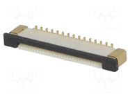 Connector: FFC/FPC; SMT; 0.5A; 50V; PIN: 30; 0.5mm; vertical; ZIF JOINT TECH