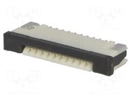 Connector: FFC/FPC; SMT; 50V; 0.5A; PIN: 10; 1mm; horizontal; 30mΩ JOINT TECH