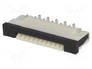 Connector: FFC/FPC; SMT; 50V; 0.5A; PIN: 10; 1mm; vertical; ZIF; 30mΩ JOINT TECH