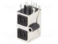 Connector: optical (Toslink); with cover; THT; screw; angled 90° CLIFF