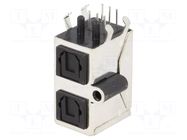 Connector: optical (Toslink); with cover; THT; screw; angled 90° CLIFF