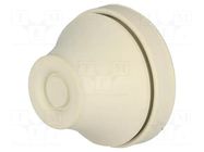 Grommet; EPDM; light grey; Panel thick: 1÷4mm; Øcable: 11÷17mm FIBOX