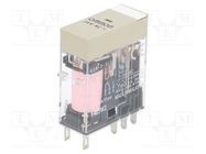 Relay: electromagnetic; DPDT; Ucoil: 24VAC; Icontacts max: 5A; 150W OMRON