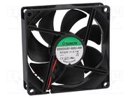 Fan: DC; axial; 24VDC; 92x92x25mm; 87.55m3/h; 34dBA; ball; Len: 300mm SUNON