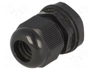 Cable gland; PG13,5; IP68; polyamide; black; UL94V-2; 15.8mm KSS WIRING