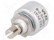 Potentiometer: shaft; single turn; 22kΩ; 1W; ±20%; 6mm; linear; THT TELPOD