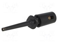 Clip-on probe; hook type; 0.3A; 60VDC; black; Overall len: 40mm AXIOMET