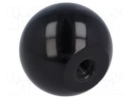 Ball knob; Ø: 50mm; Int.thread: M10; 21mm; duroplast PF ELESA+GANTER