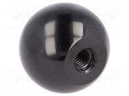 Ball knob; Ø: 50mm; Int.thread: M12; 21mm; duroplast PF ELESA+GANTER