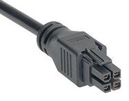 CABLE ASSY, 4P, RCPT-RCPT, 3M