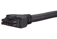 CABLE ASSY, 10P RCPT-RCPT, 2M, BLK