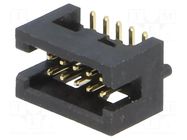 Connector: IDC; socket; male; PIN: 10; straight; SMT; 1.27mm CONNFLY
