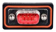 D SUB CONN, PLUG, DE, SOLDER CUP