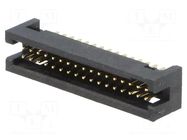 Connector: IDC; socket; male; PIN: 34; straight; THT; 1.27mm CONNFLY
