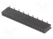 Connector: pin strips; socket; female; PIN: 18; straight; 1.27mm CONNFLY