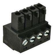 TERMINAL BLOCK, PLUGGABLE, 4WAY, 16AWG