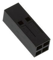 CONNECTOR HOUSING, RCPT, 4POS, 2.54MM