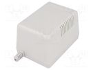 Enclosure: for power supplies; vented; X: 65mm; Y: 92mm; Z: 57mm; ABS MASZCZYK