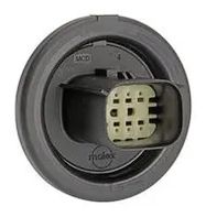 CONNECTOR HOUSING, PLUG, 8POS, BLACK