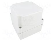 Enclosure: multipurpose; X: 130mm; Y: 130mm; Z: 125mm; MNX; ABS; grey FIBOX