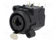 Connector: Jack 6,3mm + XLR; socket; female; angled; THT; IP40 AMPHENOL
