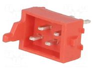 Connector: Micro-MaTch; socket; male; PIN: 4; 1.5A; straight; THT TE Connectivity