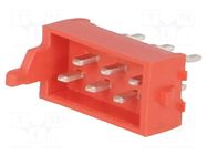 Connector: Micro-MaTch; socket; male; PIN: 6; 1.5A; straight; THT TE Connectivity