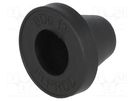 Grommet; Ømount.hole: 21mm; rubber; black; Panel thick: max.2mm ELPROD