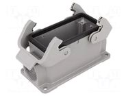 Enclosure for connectors: HDC; size 16B; Han® B; IP65; PG21 HARTING