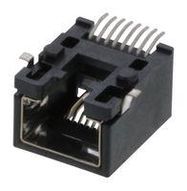 RJ45 CONN, R/A JACK, 8P8C, 1PORT, SMT