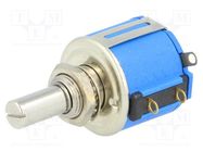 Potentiometer: shaft; multiturn; 1kΩ; 1W; ±5%; 6.35mm; linear; IP40 BOURNS