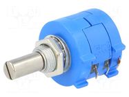Potentiometer: shaft; multiturn; 2kΩ; 2W; ±5%; 6.35mm; linear; IP65 BOURNS
