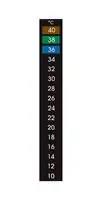 LABEL, REVERSIBLE STRIP, 16PT, 32DEG C