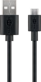 Micro-USB Charging and Sync Cable, 0.5 m, black - for Android devices, black