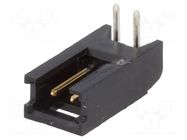 Connector: wire-board; socket; male; PIN: 2; AMPMODU MOD II; THT TE Connectivity
