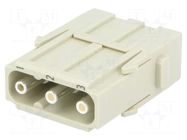 Connector: HDC; module; male; 40A; 690V; Han-Modular®; PIN: 3 HARTING