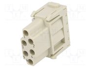 Connector: HDC; module; female; Han-Modular®; PIN: 6; w/o contacts HARTING