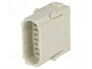 Connector: HDC; module; male; 4A; 50V; Han-Modular®; PIN: 25; crimped HARTING