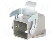 Enclosure for connectors: HDC; size 3A; Han® A; with latch HARTING
