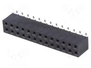 Connector: pin strips; socket; female; PIN: 26; vertical; SMT; 2x13 NINIGI