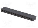 Socket; pin strips; female; PIN: 14; straight; 2mm; THT; 1x14; L2.7mm CONNFLY